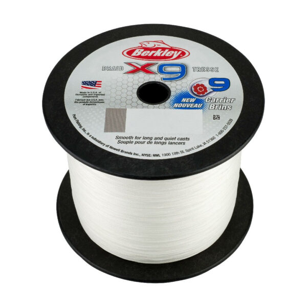 Berkley x9 Braid Superline Bulk Small Spools Crystal 2188 yd